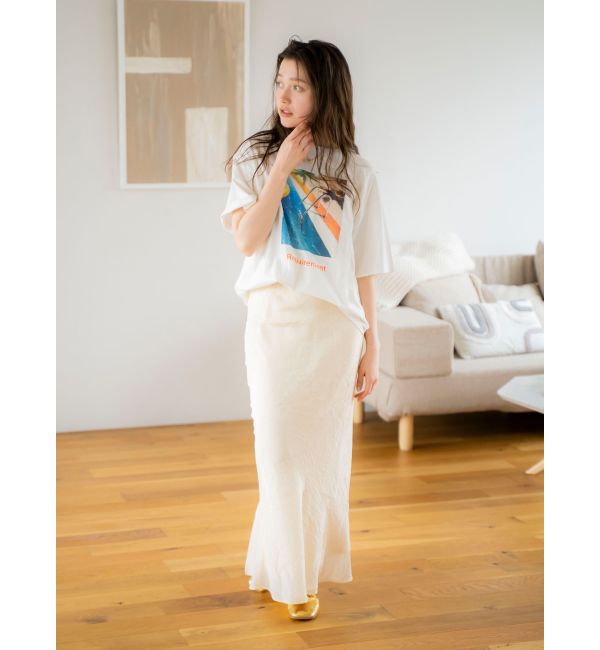 Ungrid「フィットサテンスカート」|スカート|