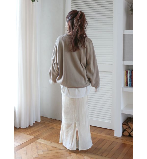 Ungrid「フィットサテンスカート」|スカート|