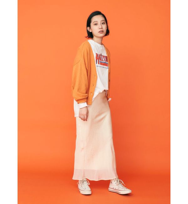 Ungrid「フィットサテンスカート」|スカート|