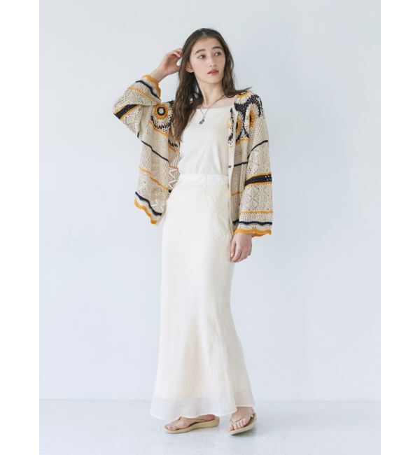 Ungrid「フィットサテンスカート」|スカート|