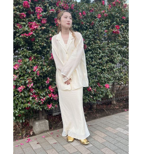 Ungrid「フィットサテンスカート」|スカート|