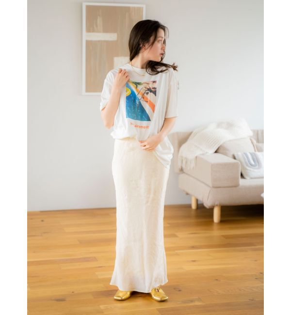 Ungrid「フィットサテンスカート」|スカート|