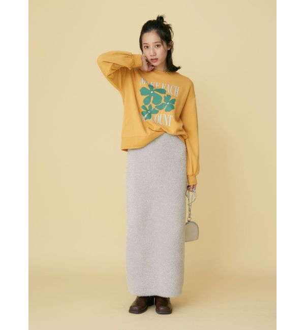 Ungrid「ラメニットアイラインスカート」|スカート|