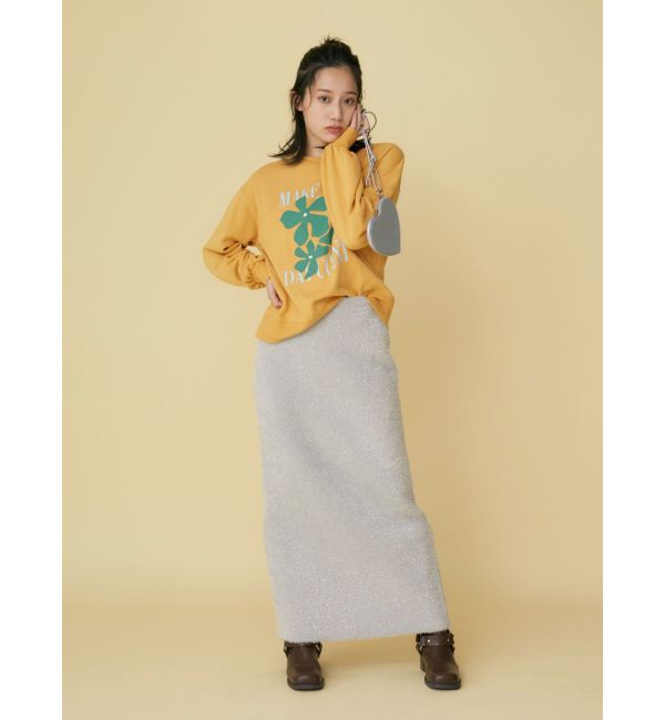 Ungrid「ラメニットアイラインスカート」|スカート|