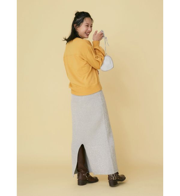 Ungrid「ラメニットアイラインスカート」|スカート|