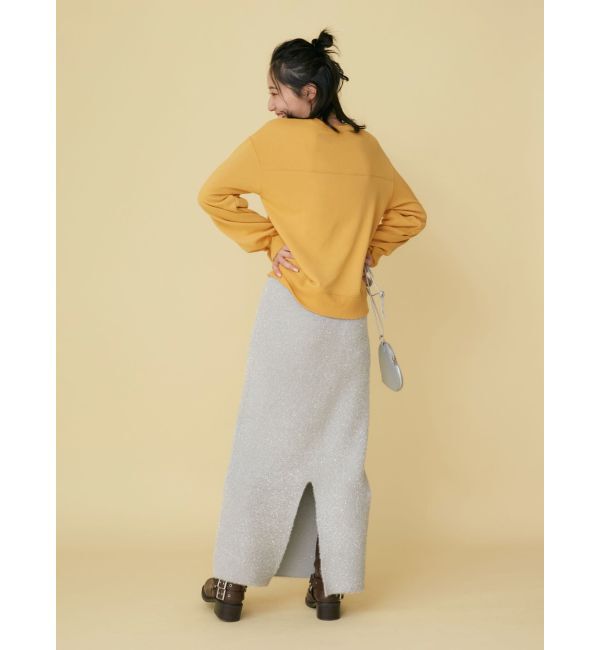 Ungrid「ラメニットアイラインスカート」|スカート|