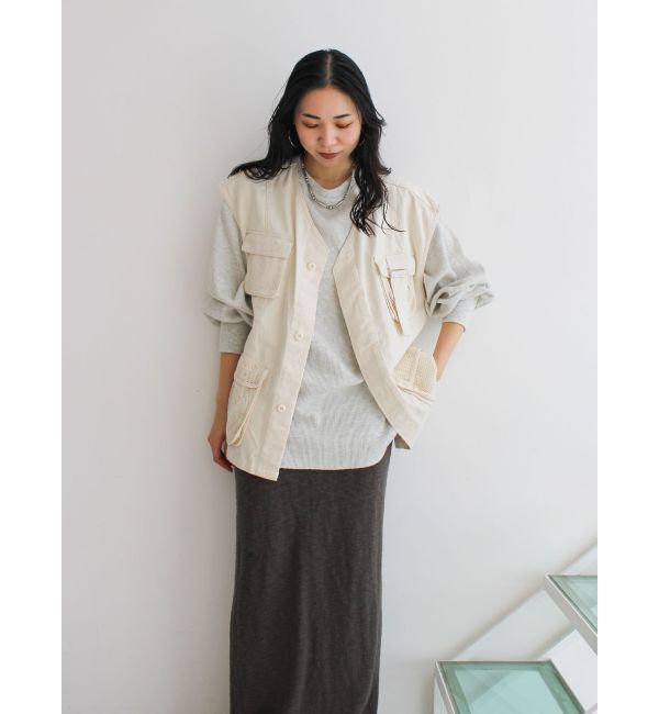 Ungrid「【WEB限定】スリーブボリュームワッフルロングスリーブTee」|Tシャツ・カットソー|