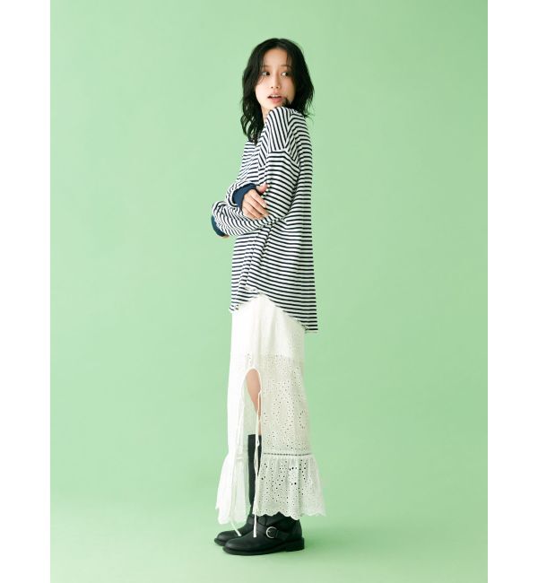 Ungrid「【WEB限定】スリーブボリュームワッフルロングスリーブTee」|Tシャツ・カットソー|