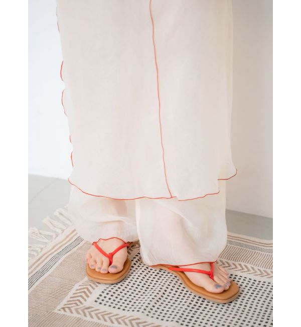 Ungrid「カラーパイピングシアーパンツ」|その他|