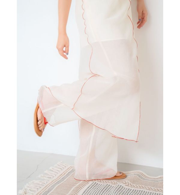 Ungrid「カラーパイピングシアーパンツ」|その他|