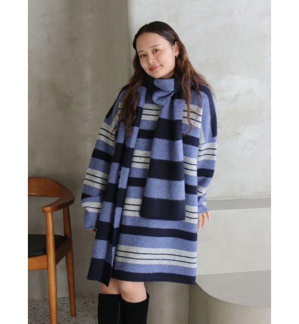 Ungrid「マルチボーダールーズニット」|ニット・セーター|