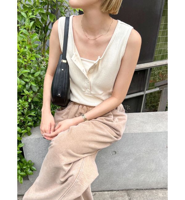 Ungrid「ヘンリーネックデザインタンクトップ」|タンクトップ|