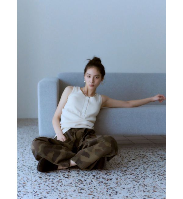 Ungrid「ヘンリーネックデザインタンクトップ」|タンクトップ|