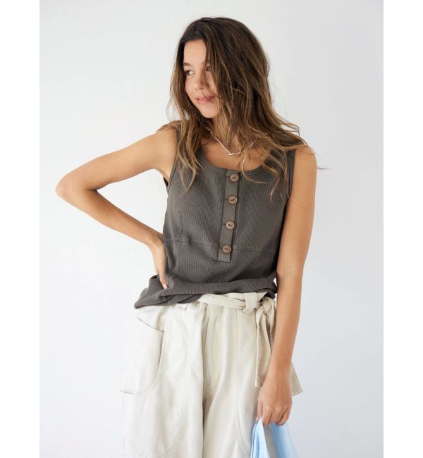 Ungrid「ヘンリーネックデザインタンクトップ」|タンクトップ|
