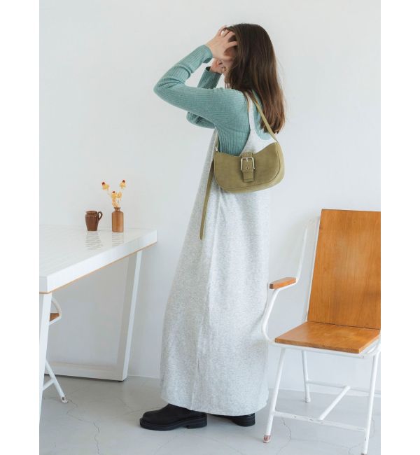 Ungrid「Ｖネックデザインニットキャミワンピース」|ワンピース|