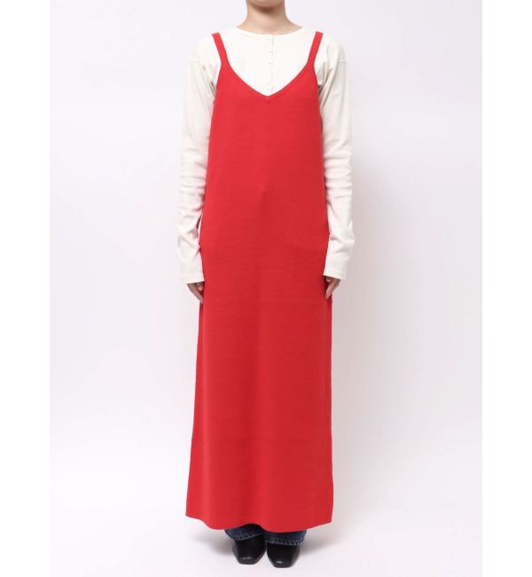 Ungrid「Ｖネックデザインニットキャミワンピース」|ワンピース|