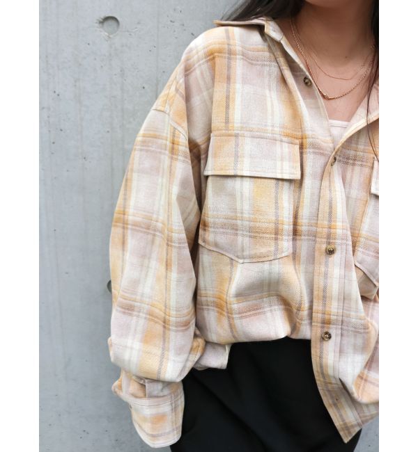 Ungrid「ブリーチチェックルーズシャツ」|シャツ・ブラウス|