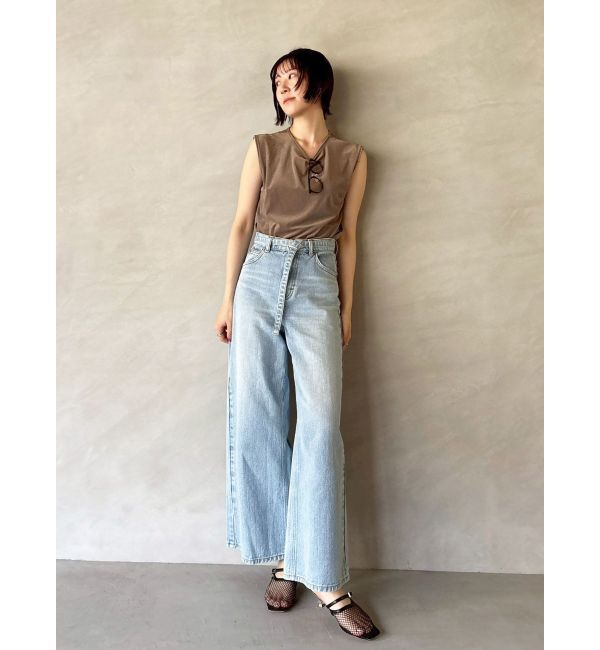 LAGUNAMOON「ベロアノースリトップス」|Tシャツ・カットソー|