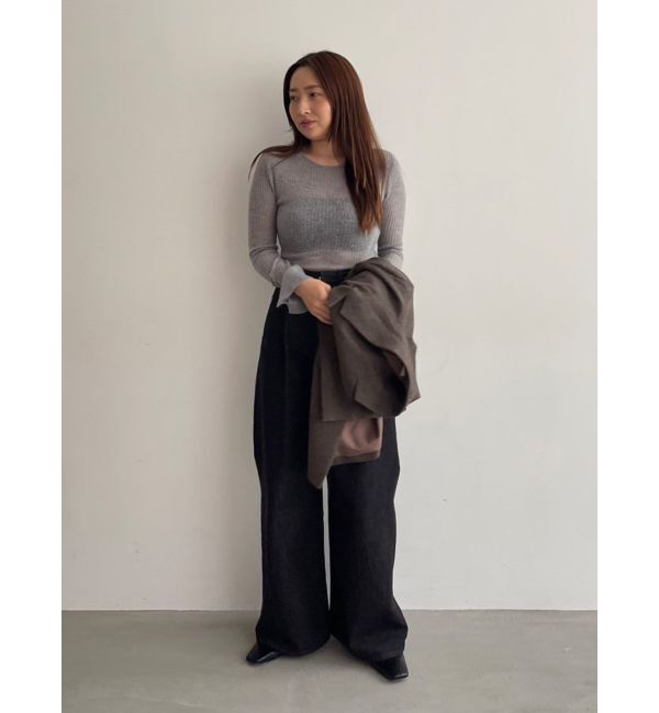 LAGUNAMOON「2WAYシアーアルパカニットプルオーバー」|ニット・セーター|