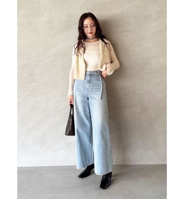 LAGUNAMOON「2WAYシアーアルパカニットプルオーバー」|ニット・セーター|