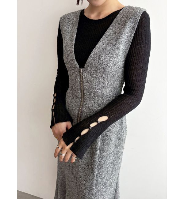 LAGUNAMOON「2WAYシアーアルパカニットプルオーバー」|ニット・セーター|