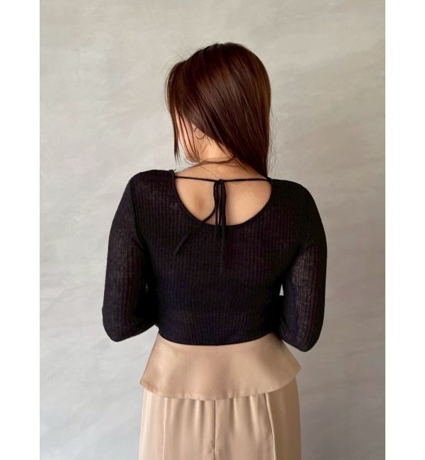 LAGUNAMOON「2WAYシアーアルパカニットプルオーバー」|ニット・セーター|