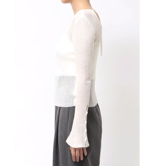 LAGUNAMOON「2WAYシアーアルパカニットプルオーバー」|ニット・セーター|