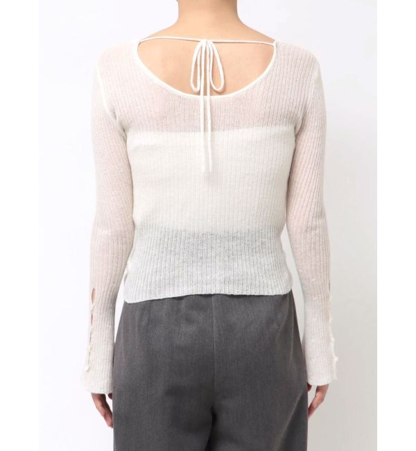 LAGUNAMOON「2WAYシアーアルパカニットプルオーバー」|ニット・セーター|