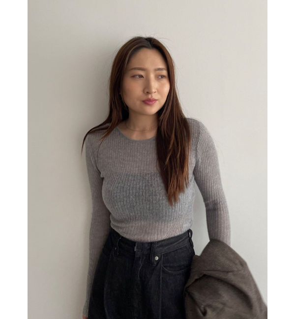 LAGUNAMOON「2WAYシアーアルパカニットプルオーバー」|ニット・セーター|