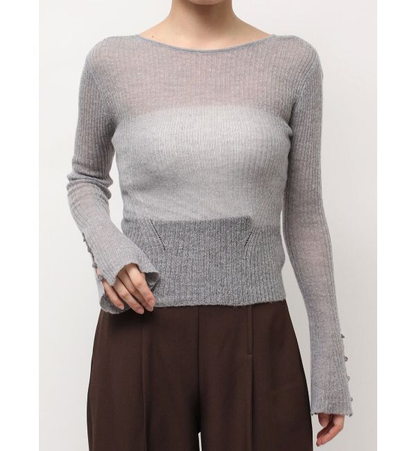 LAGUNAMOON「2WAYシアーアルパカニットプルオーバー」|ニット・セーター|