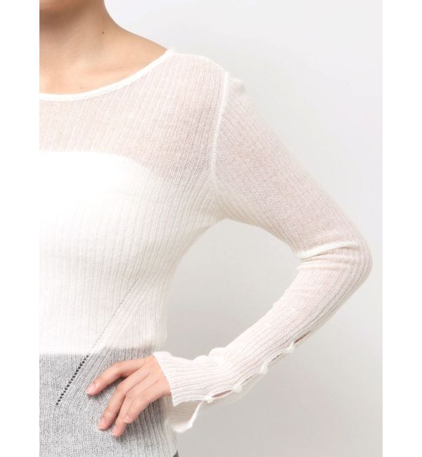 LAGUNAMOON「2WAYシアーアルパカニットプルオーバー」|ニット・セーター|