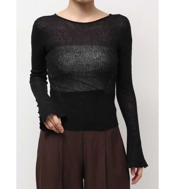 LAGUNAMOON「2WAYシアーアルパカニットプルオーバー」|ニット・セーター|