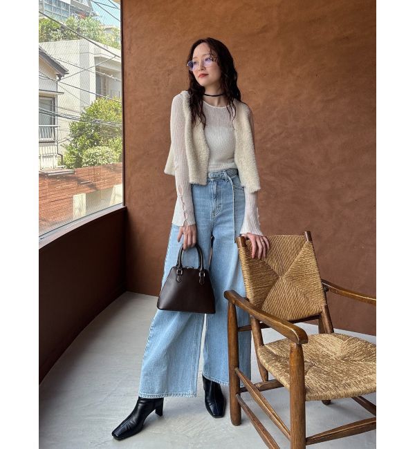 LAGUNAMOON「2WAYシアーアルパカニットプルオーバー」|ニット・セーター|