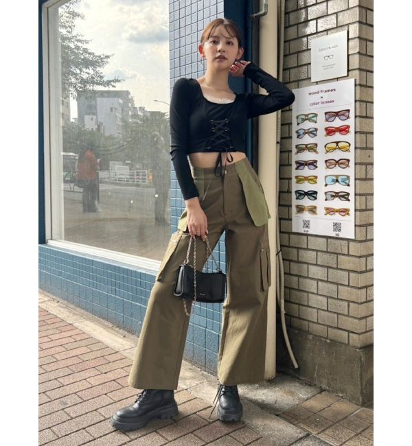 EVRIS「ポケットフラップカーゴパンツ」|カーゴ|