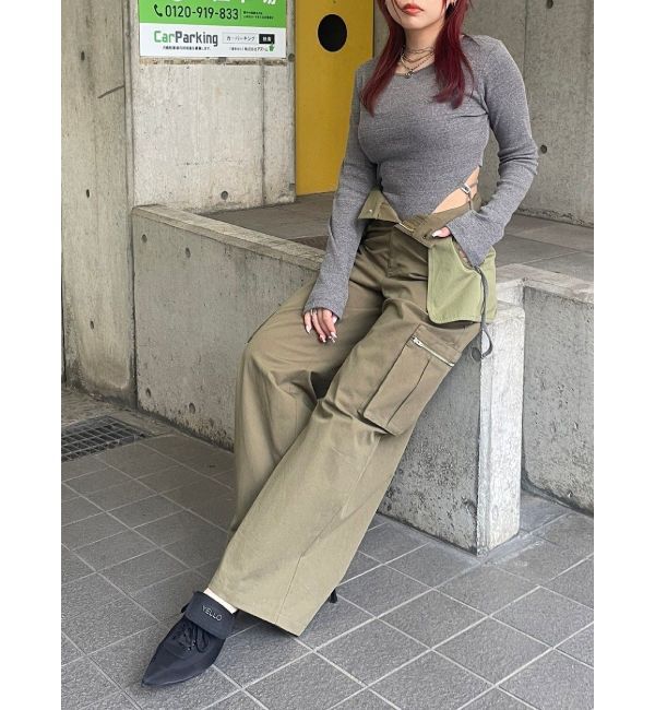 EVRIS「ポケットフラップカーゴパンツ」|カーゴ|