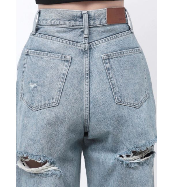 EVRIS「BACKスラッシュワイドデニムパンツ」|デニム|