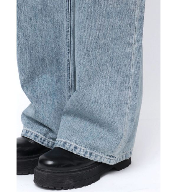 EVRIS「BACKスラッシュワイドデニムパンツ」|デニム|