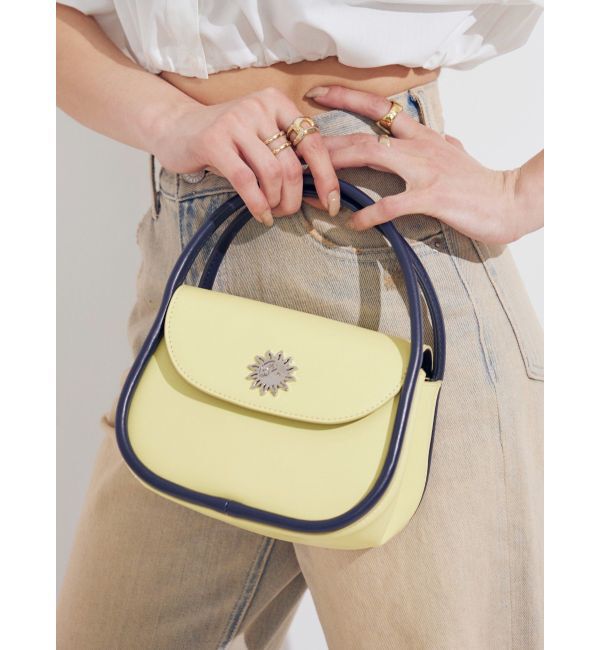 EVRIS「バイカラーハンドBAG」|ハンドバッグ|