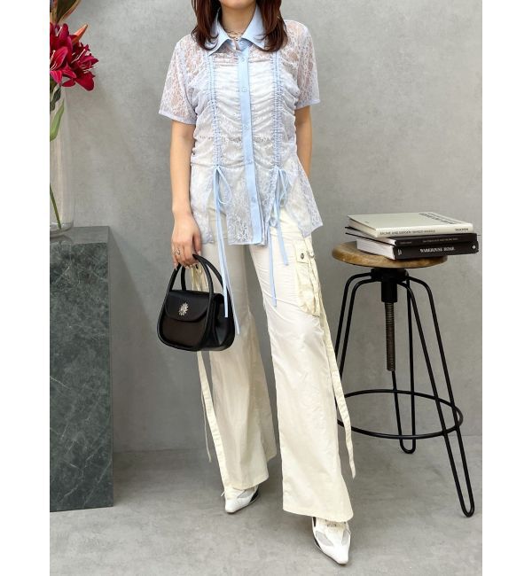 EVRIS「バイカラーハンドBAG」|ハンドバッグ|