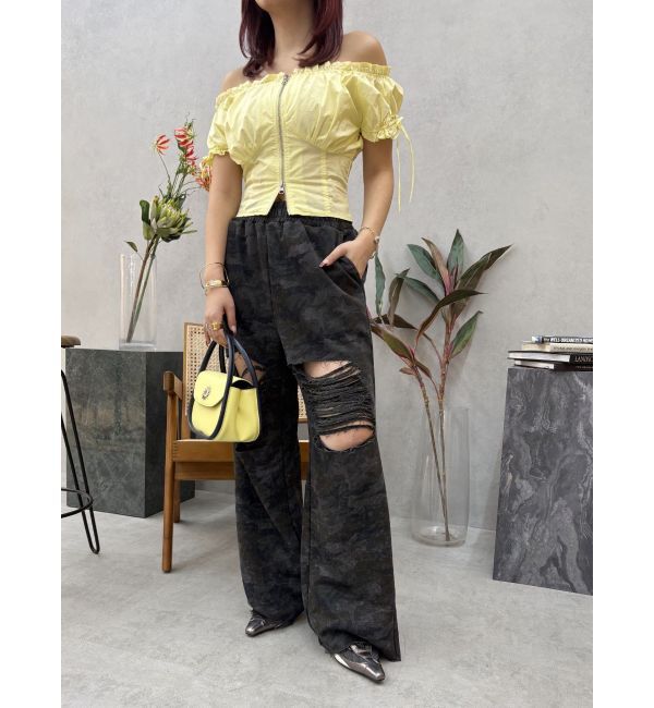 EVRIS「バイカラーハンドBAG」|ハンドバッグ|