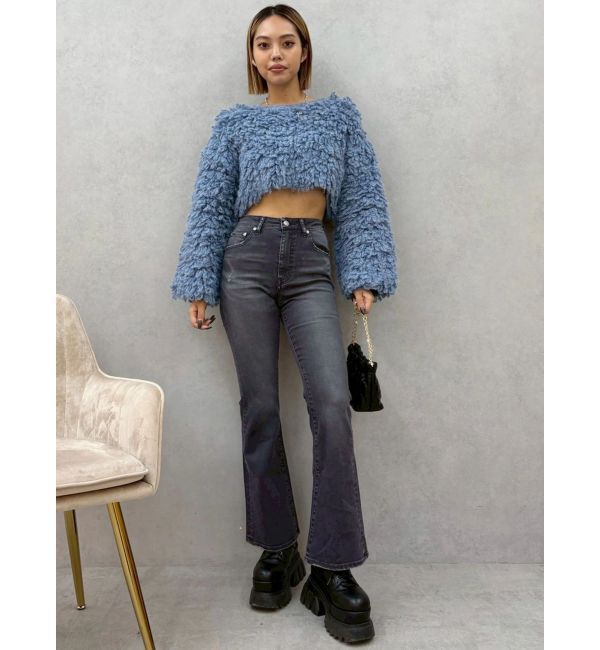 EVRIS「ショートループニットトップス」|ニット・セーター|