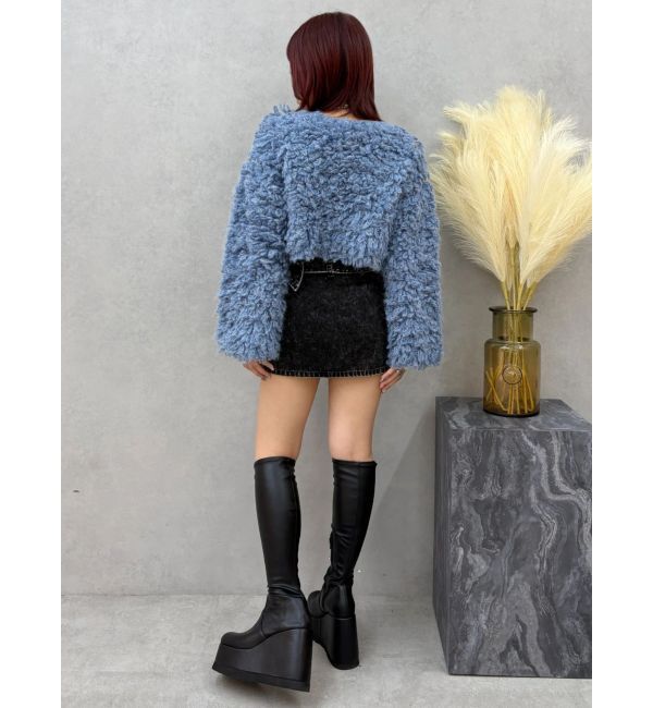 EVRIS「ショートループニットトップス」|ニット・セーター|