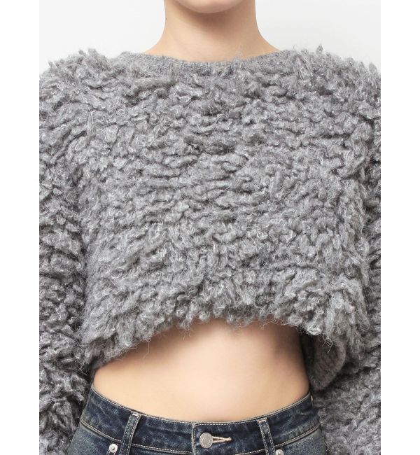 EVRIS「ショートループニットトップス」|ニット・セーター|