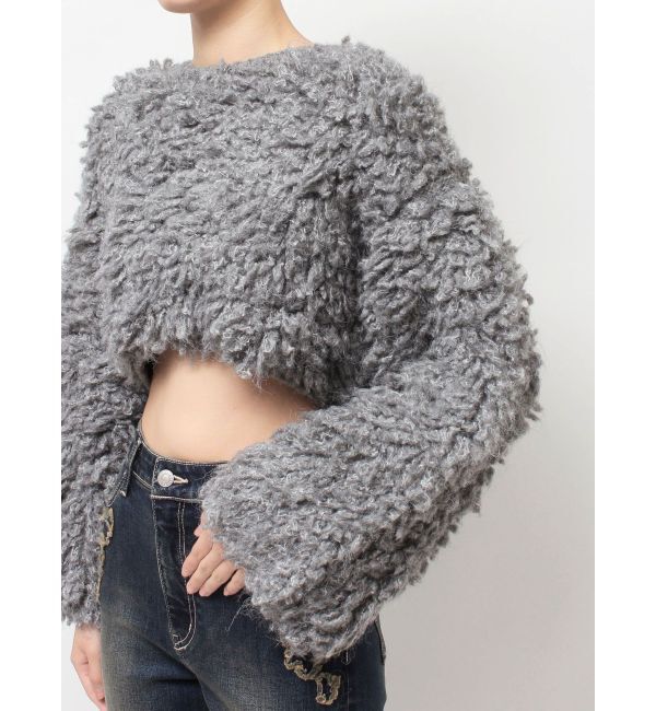 EVRIS「ショートループニットトップス」|ニット・セーター|