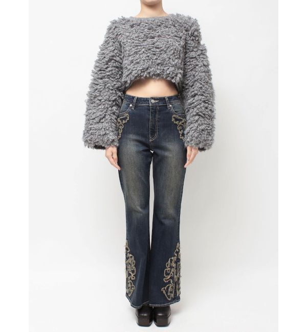 EVRIS「ショートループニットトップス」|ニット・セーター|