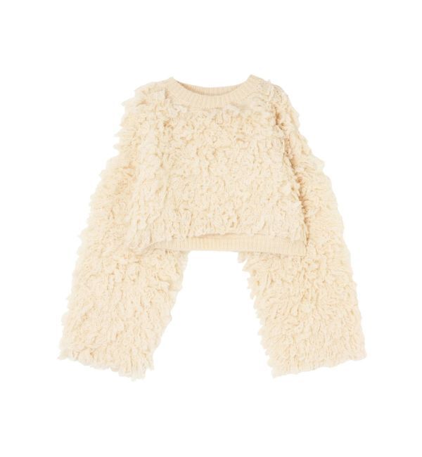 EVRIS「ショートループニットトップス」|ニット・セーター|