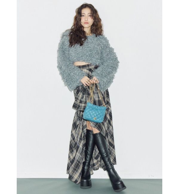 EVRIS「ショートループニットトップス」|ニット・セーター|