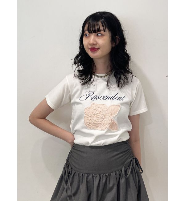 jouetie「ローズドッキングTシャツ」|Tシャツ・カットソー|