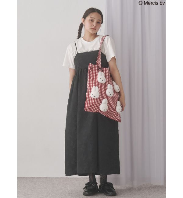 merry jenny「ギンガムもこもこmiffyトート」|トートバッグ|