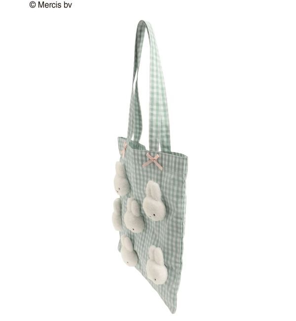 merry jenny「ギンガムもこもこmiffyトート」|トートバッグ|